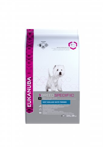 Eukanuba West Highland White Terrier Kip 2.5 kg - Hondenvoer