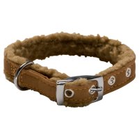 Adori Halsband Vilt Met Lamskin Bruin&Beige 20x1.0 cm