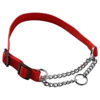 Adori Slipketting Halsband Nylon Rood 30-45x1.5 cm