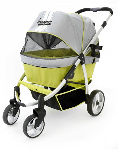 Innopet Hondenbuggy Retro 62x32x60 cm Grijs Groen